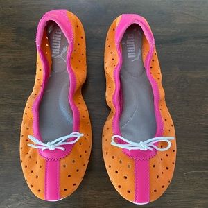 Puma Kitara perforated ballet flats - Orange Popsicle